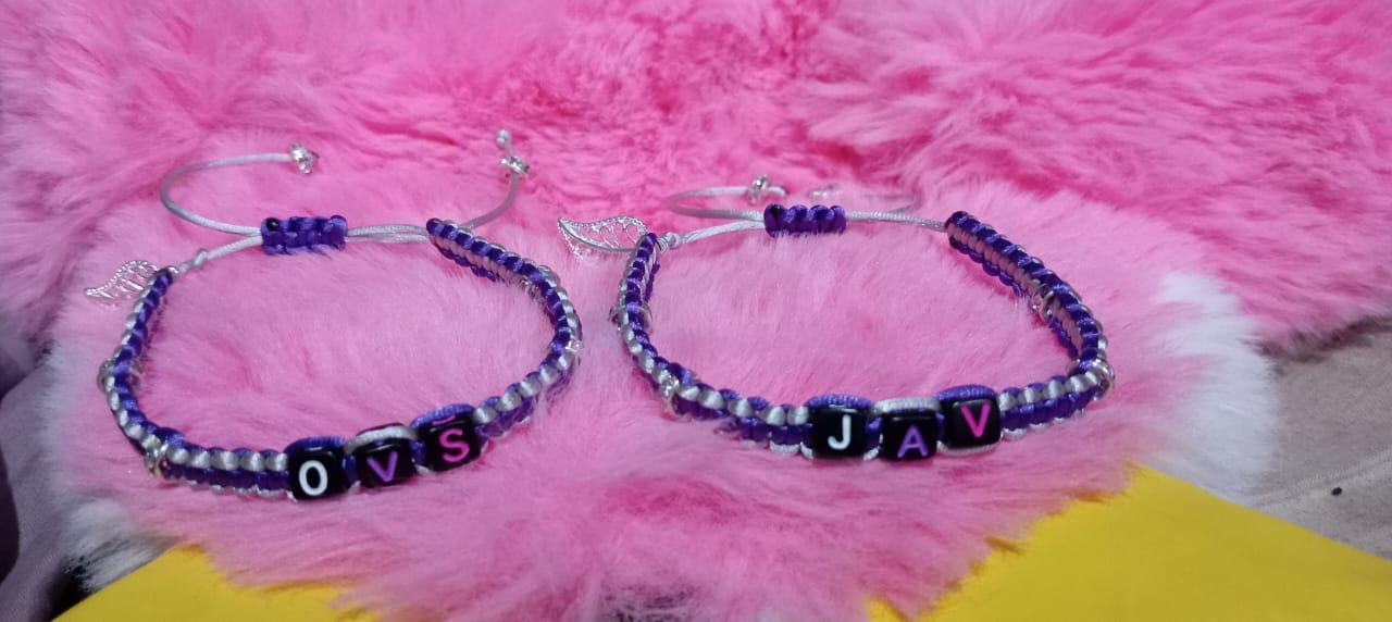 Hermosas pulseras personalizadas con tu nombre y mas, beautiful braceletes with you name and more